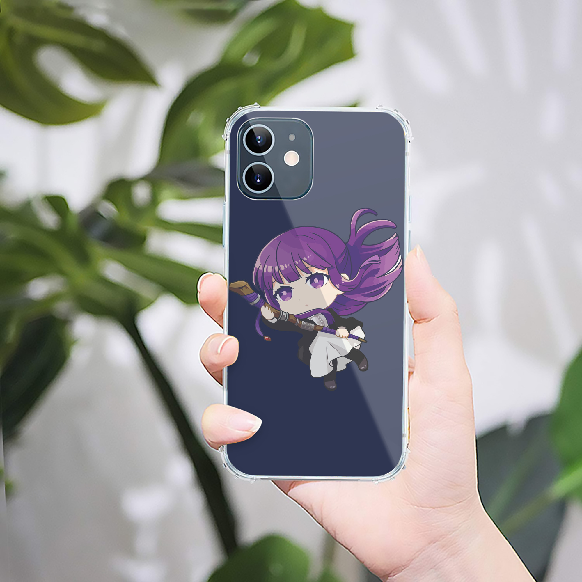 （画像用） 葬送のフリーレン Frieren 【iPhone 12シリーズ対応】透明スマホケース（クリアソフトケース）
